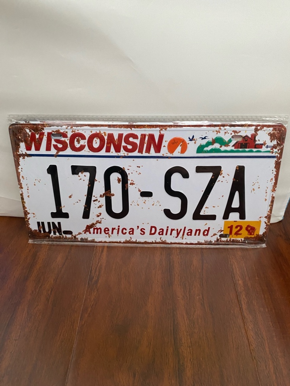 Wisconsin License Plate